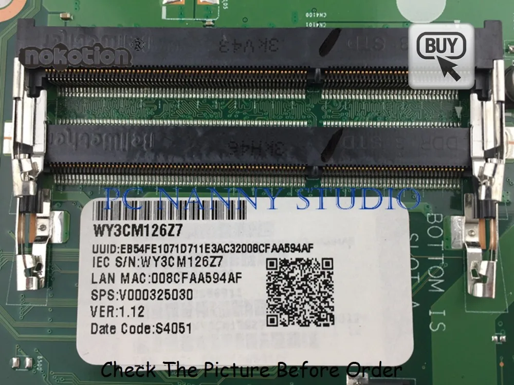 PCNANNY V000325030 для TOSHIBA Satellite C55D A материнская плата ноутбука A6 5200 2 0 GHz