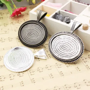 

Fit 30x40mm Alloy Bronze Tone Cameo/Glass/Cabochon Frame bezel Settings , DIY Accessory Pendant Charm Base 2pcs/lot K02137