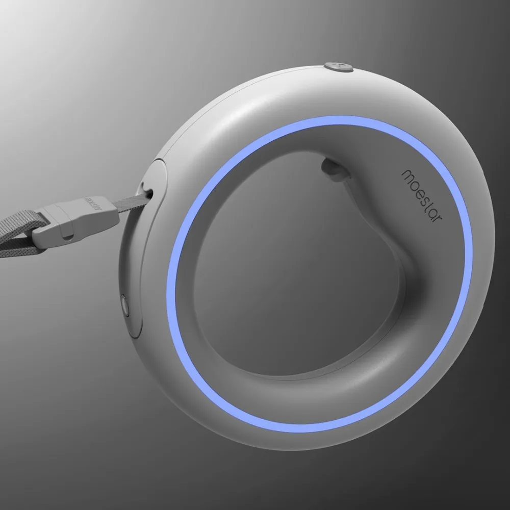  Xiaomi Moestar Retractable Dog Leash Ring Led Lighting Flexible Pet Collar Dog Puppy Traction Rope 
