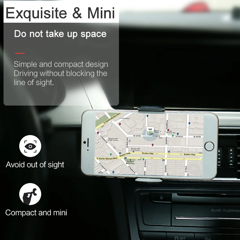 USAMS Автомобильный Держатель для iPhone Sumsung Мобильный Телефон Владельца Автомобиля Air Vent Держатель 360 Ratotable Мобильный Телефон Держатели и стоит