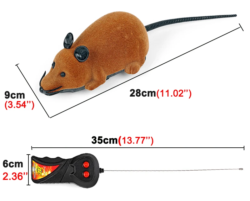 3 цвета Беспроводной Пульт дистанционного Управления мышь игрушка Интерактивная плюшевая электронные rc мышей крыс Забавный Кот игрушка