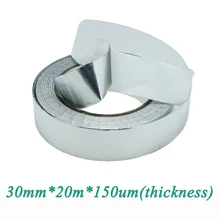 Термостойкая клейкая лента 30 мм* 20 м* 0,15 мм защитная лента алюминиевая фольга лента