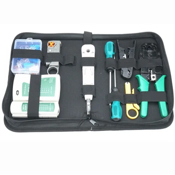 

14 Pcs Wire Stripping Pliers Hardware Tool Kit Cable Combination Installation Network Kits Hand Tool Set Network Repair Tool