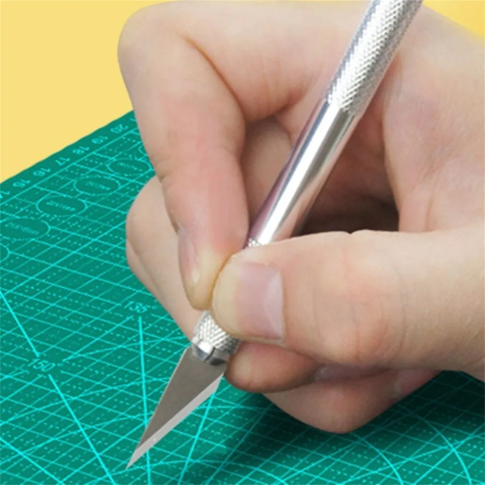 

2018 Portable Craft Knife Precision Blade Cutter Non-slip Handle Professional Metal Engraving Tool for Wood Paper Stencil