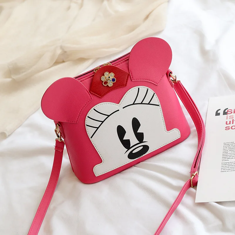 Дисней плюшевый рюкзак Микки Маус новая женская сумка через плечо для девочек милая сумка на плечо модная сумка - Цвет: 3