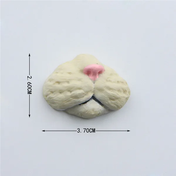 Cute Funny Pet Nose Rabbit Cat Pig Ape Bulldog Animal Fridge Magnet Figure toy - Cat