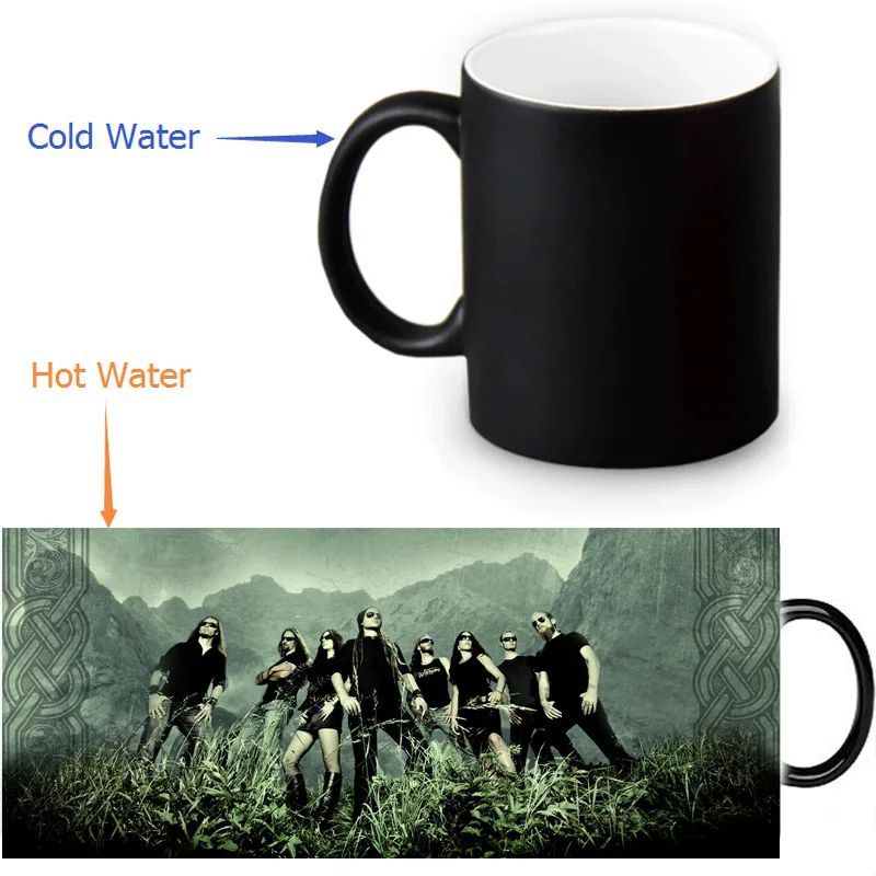 

Eluveitie 350ml/12oz Heat Reveal Mug Color Change Coffee Cup Sensitive Morphing Mugs Magic Mug Milk Tea Cups