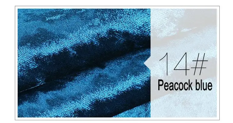 50x145 см Толстая ледяная Золотая Бархатная ткань для дивана, роскошный мягкий фиолетовый бархат Textil для занавесок, ткань для одежды Tela Para Mueble - Цвет: 14