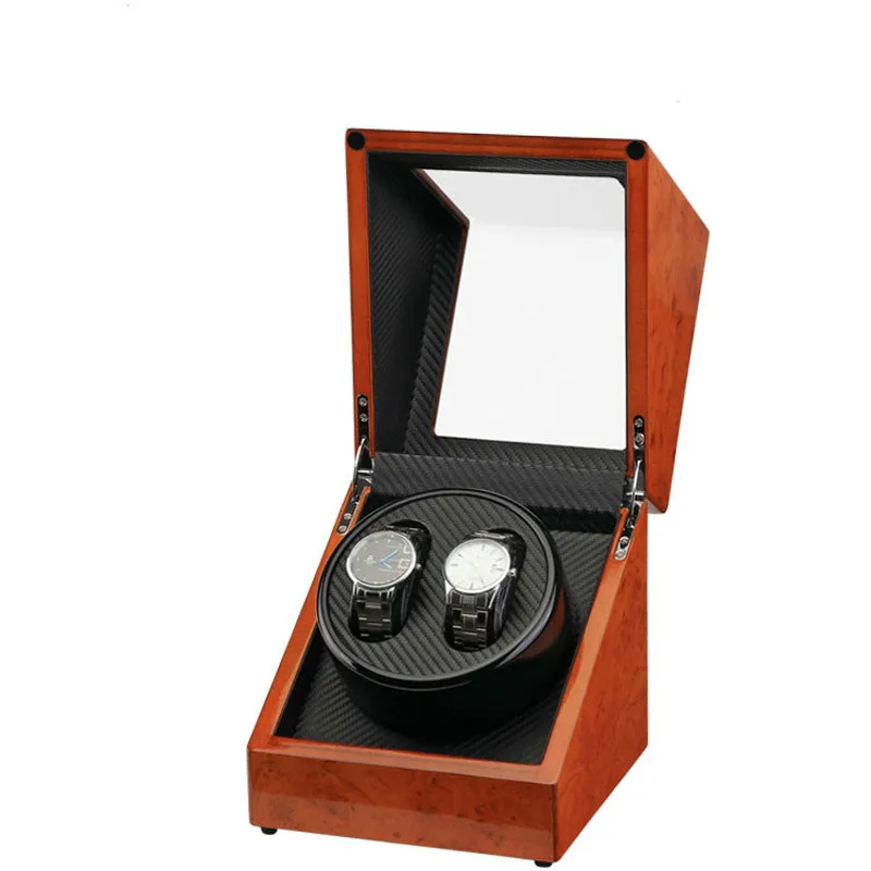 

Wooden Watch Winder Plug/Battery Use Rotate Watch Winder for Automatic Watches Display Box Accessories Watch Winder Case Boxes