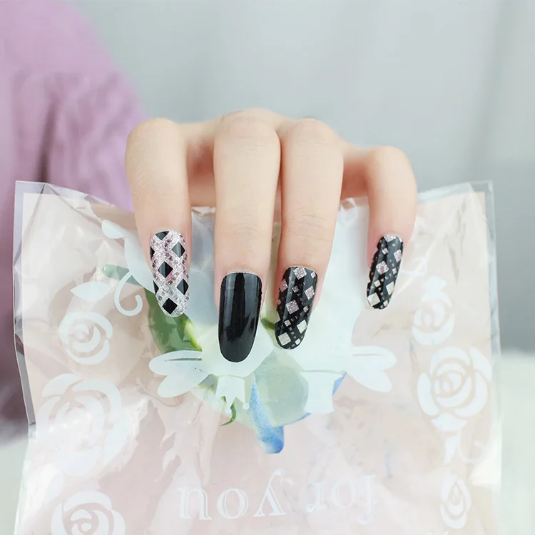 Наклейки для дизайна ногтей с покерным сердцем, полностью покрывающие самоклеющиеся полоски, 3D Маникюр украшения для ногтей, бумажные наклейки RA010