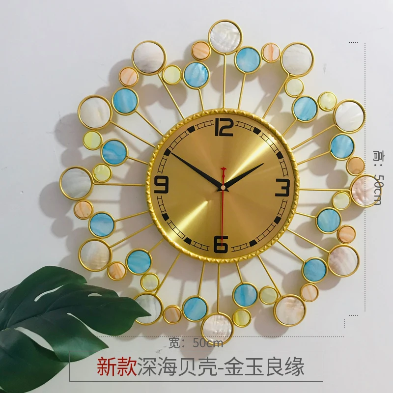 Minimalist Wall Clock Clock Personality Art Wall Charts Quartz Wall Clocks Color:H-42cm