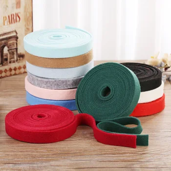 

5M 5cm Christmas Ribbon Wool Felt Roll DIY Bowknot Ribbon Tape for Christmas Tree Decoration Wreath Ornament Crafts