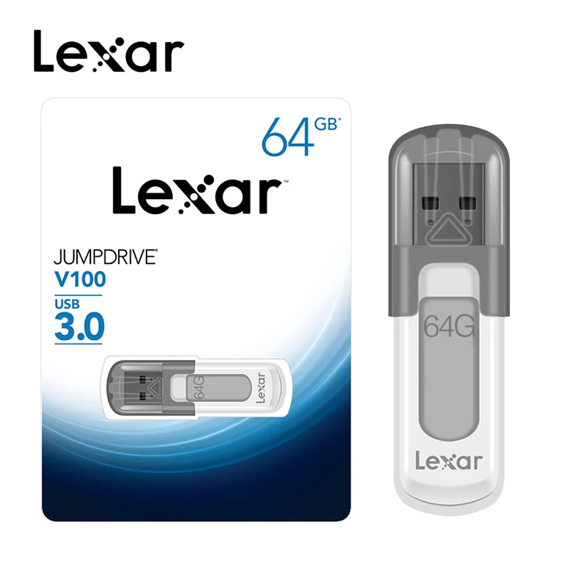 Lexar V100 бесплатная доставка 16 ГБ 32 64 128 флеш накопитель Usb 3 0 u диск Chiavetta карта памяти