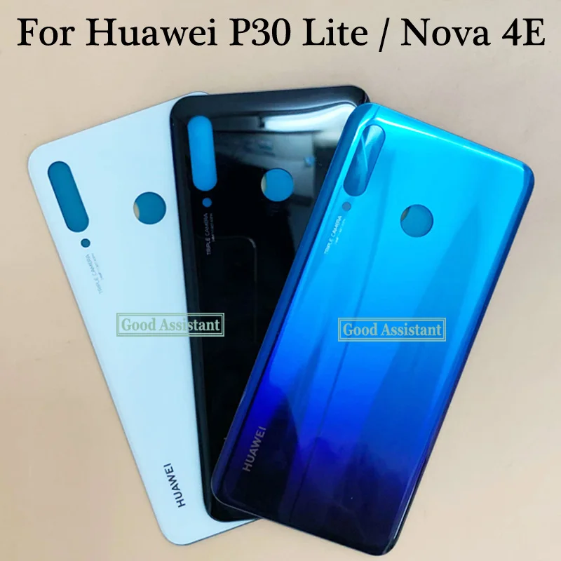 Оригинальный 6 1 дюймовый для Huawei P30 Lite / Nova 4E MAR LX1 L01 L21 L22 стеклянная задняя крышка