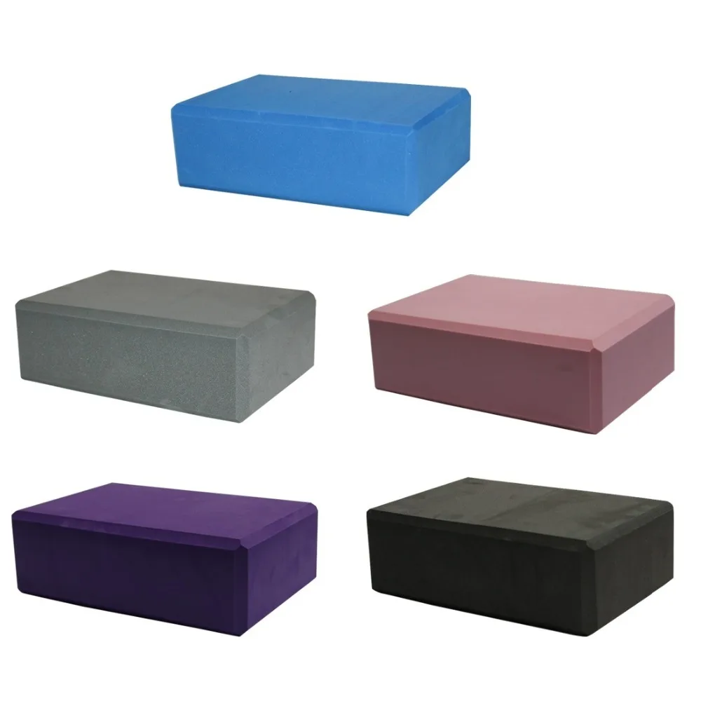 

5 Colors Pilates EVA Yoga Block Brick Sports Exercise Gym Foam Workout Stretching Aid Body Shaping