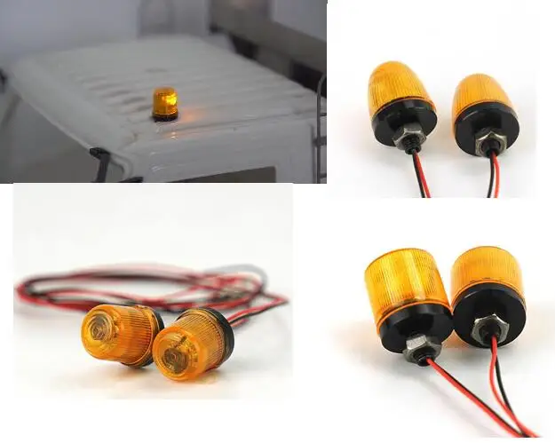 

NEW 1/14 RC rotating warning LED light for Tamiya Tractor Truck Scania BENZ MAN VOLVO V8 MAN TGX TGS Trailer King Hauler