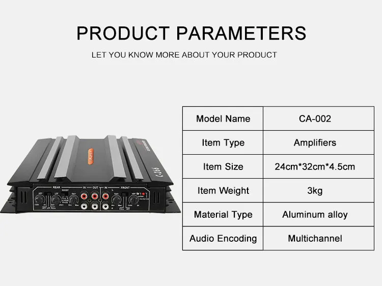 POWERFUL car amplifier ,class AB 4 channel car  subwoofer amplifier