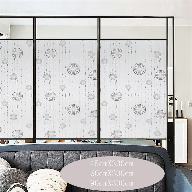 Wide 45/60/90cm Frosted Glass Self Adhesive Glass Window Film Privacy Window Stickers Vinyl
