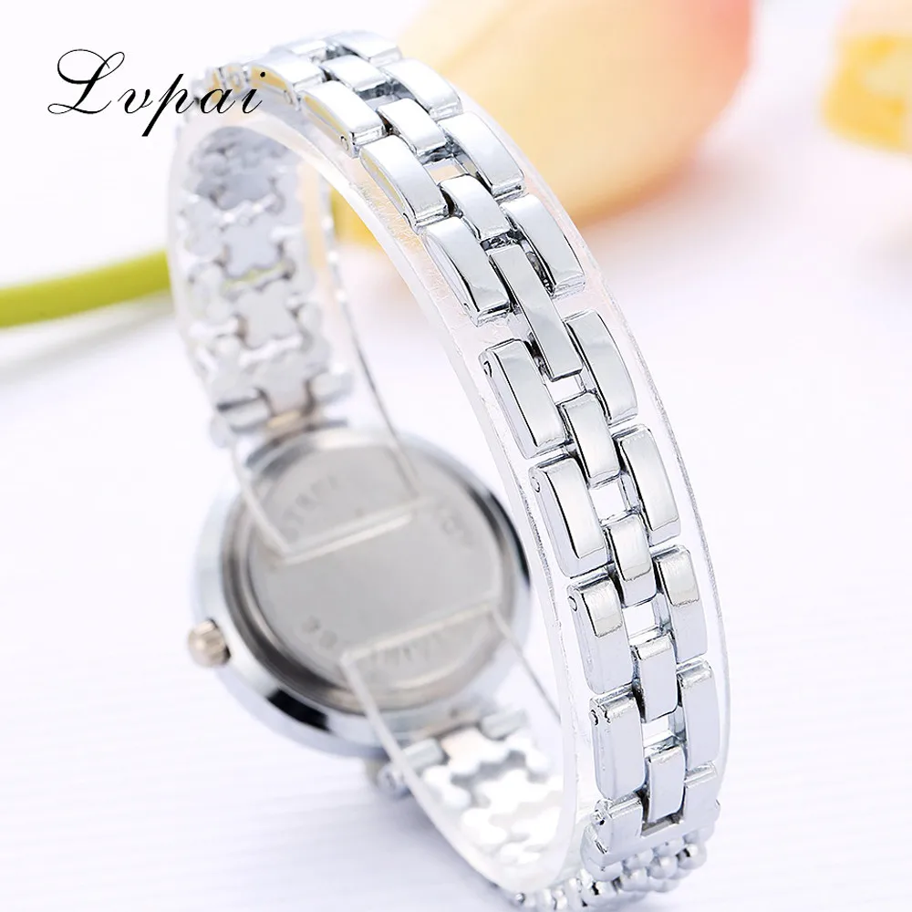 LVPAI женские Стразы, кварцевые часы для женщин, роскошный браслет из нержавеющей стали, наручные часы, женские модные наручные часы с маленьким циферблатом# LH