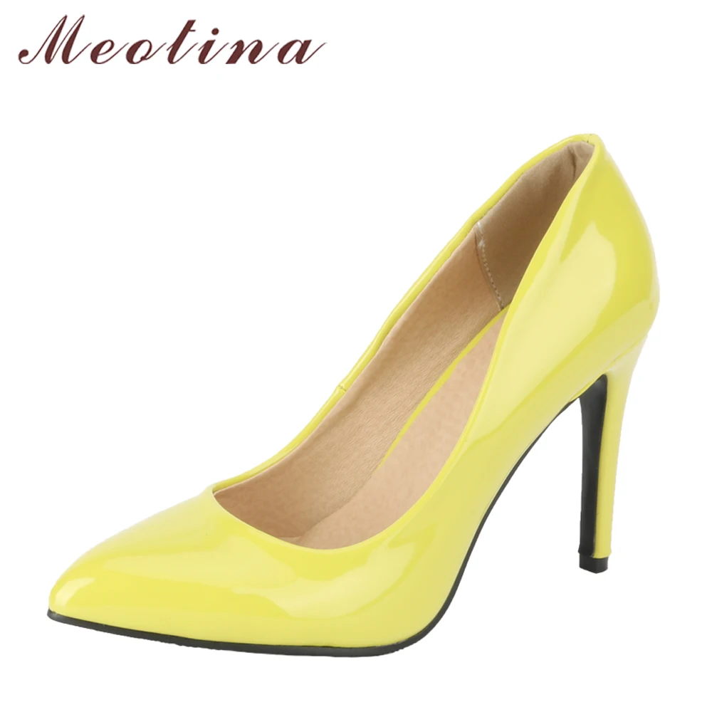 

Meotina Women Pumps Extreme High Heels Pointed Toe Ladies Party Shoes White Thin Heel Wedding Shoes Fashion Large Size 34-43 New