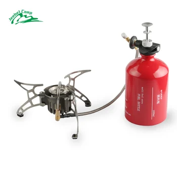 

Jeebel Non-preheating Gasoline Gas Stove Set 1000ml Big capacity Bottle Outdoor Camping portable Burners with Windshield