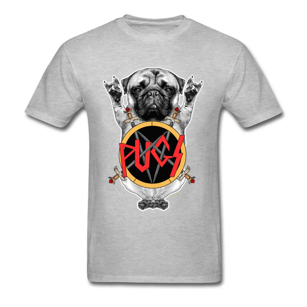 Crewneck SLAYPUG Cotton Men T-Shirt comfortable Short Sleeve Tees Classic Fitness Tight Top T-shirts Wholesale SLAYPUG grey