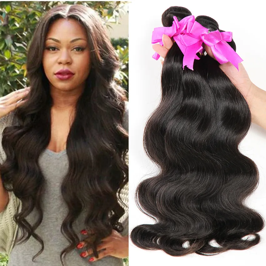 8A Unprocessed Virgin Hair Peruvian Virgin Hair Body Wave 3 Bundles Deal Peruvian Human Hair Weave BodyWave Pervian Virgin Hair