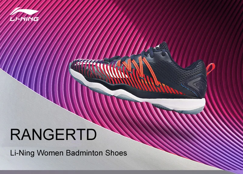 Li-Ning/Женская тренировочная обувь RANGERTD для бадминтона; износостойкая спортивная обувь с противоскользящей подкладкой; кроссовки; AYTP012 XYY114