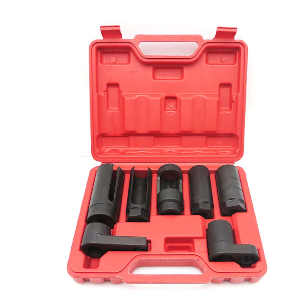 

7 In 1 Oxygen Sensor Socket Tool Set Oxygen Sensor Removal Tool With Carrying Case Car Repair Tools