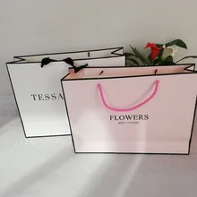 1000 шт./лот на заказ роскошные бумажные сумки с веревочной ручкой Индивидуальные Рекламные печати ваш логотип ювелирные сумки