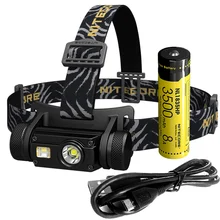 NITECORE HC65+ 18650 налобный фонарь с перезаряжаемой батареей U2 1000 Lumes 3x светодиодный фонарь Водонепроницаемый для кемпинга и путешествий