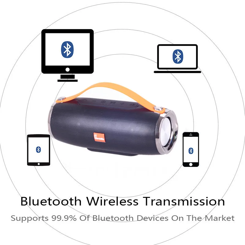 Bluetooth speaker Wireless Portable Outdoor loudSpeaker Radio sports Soundbar support TF FM music Boombox for phone lordzmix (22) - 