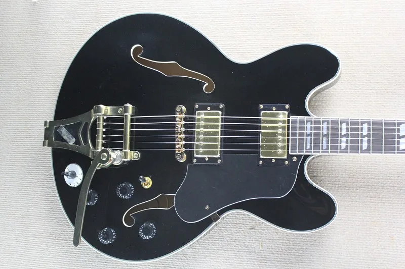 

Top Quality Five-speed switch hollow body black ES335 big rocker electric guitar ES 335 Guitar free shipping 14-11-11