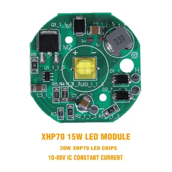 

BOSMAA LED Chip XHP70 7070 15W Light PCB Module 6000k High Power 12V for Car Light Motor spot light DIY
