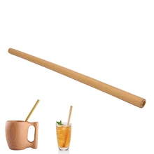 1 шт. Кухня Барные инструменты органического бамбука трубочкой для вечеринки, дня рождения свадебные биоразлагаемые древесины столовая посуда из соломы бамбус