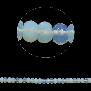

Wholesale Factory Price Natural Real Stones DIY Making Loose Beads Faceted Rondelle Sea Opal Beads Jewelry for Bracelet Gift