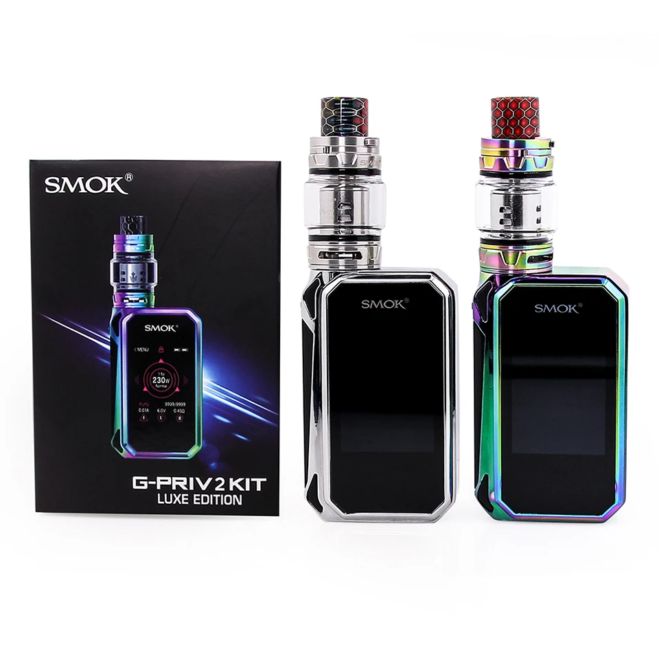 Комплект SMOK G PRIV 2, люкс издание, GPRIV 230 Вт, электронная сигарета, сенсорный экран, Vape, коробка, мод V12, Prince, атомайзер, VS X-PRIV