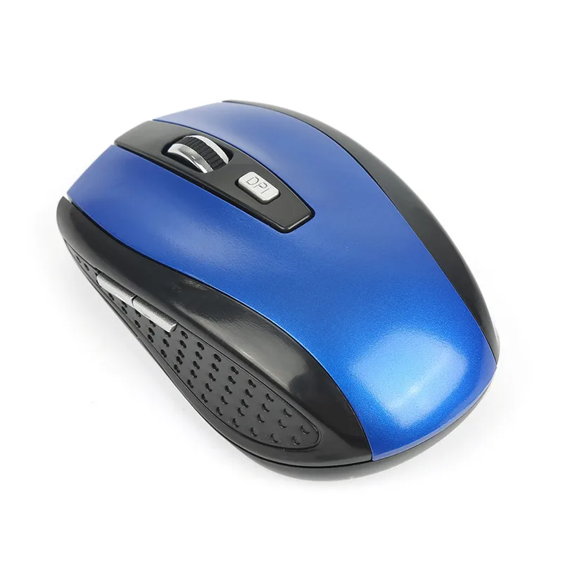 Centechia 1600 dpi Мышь Sem Fio портативная 2,4 ГГц Беспроводная оптическая игровая мышь геймерские Мыши для ПК ноутбука компьютера Pro Gamer - Цвет: Синий