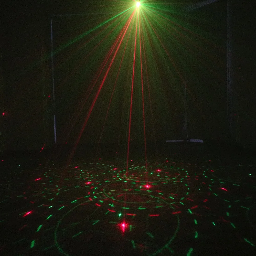 Инопланетянин мини красный зеленый сценический лазерный проектор DJ дискотека клуб вечерние музыка рождество праздник вращающийся лазерный сценический эффект шоу освещение