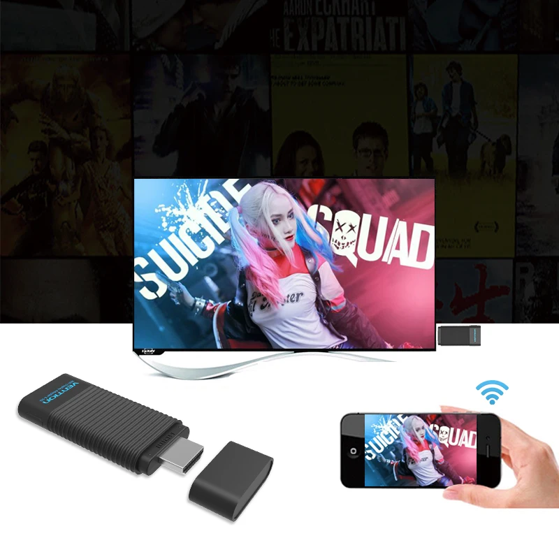 Беспроводной HDMI приемник Vention EZCast 2 4G/5G Wi Fi дисплей адаптер ключа 1080P Smart TV флешка