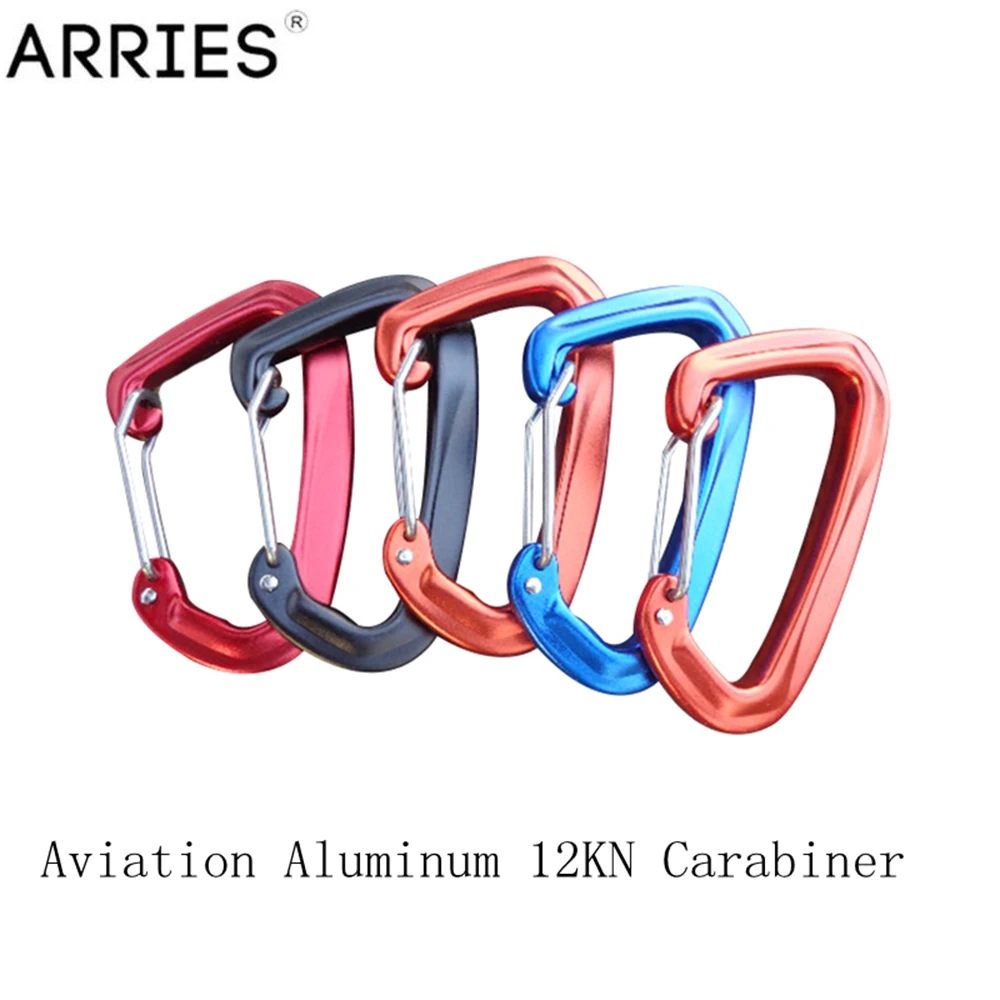 

ARRIES Aviation Aluminum 12KN Hammock Carabiner Safety Balance Clasp Clip Swing Pack Hook Buckle Camping Outdoor Free shipping