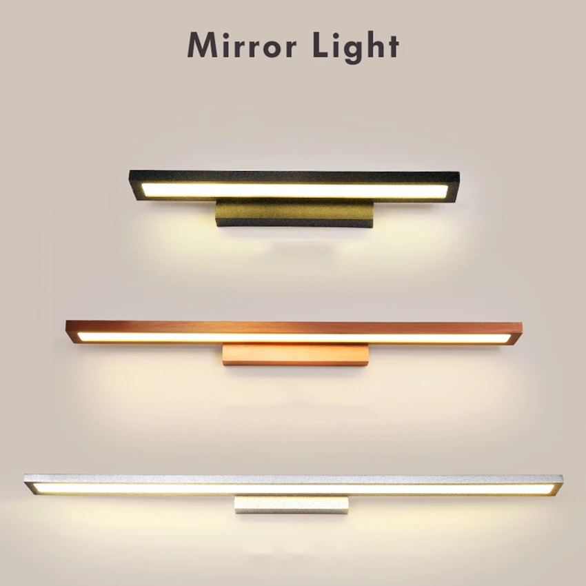 

Modern Led Mirror Light AC90-260V LED Wall lights Mounted Industrial Wall Lamp Bathroom hanging Light Waterproof Stainless Steel