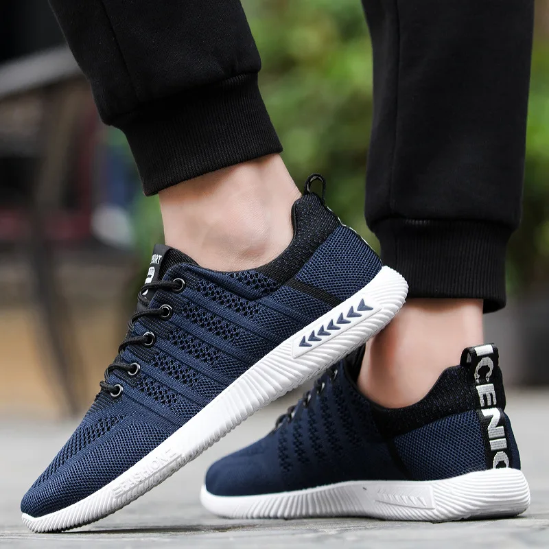 

Spring Autumn New Style Men's Mesh Ventilation Casual Shoes Fashion Low Help Colorblock Casual Shoes