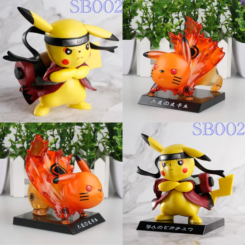 

2019 Pikachu cosplay Naruto.Action Figure Collectible Model Toys,the anime action naruto pop toys for the children.