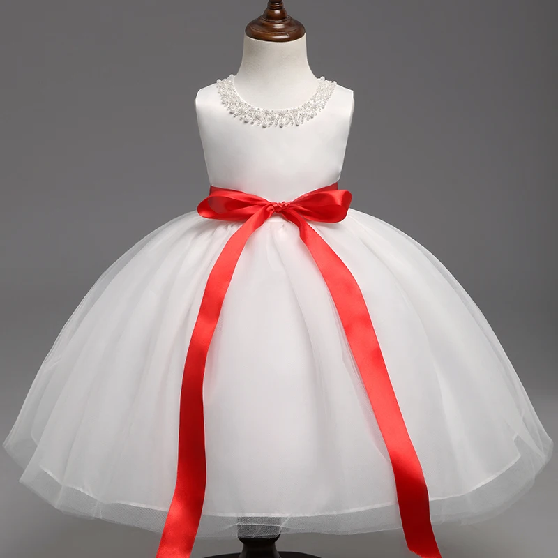 Big Bow Little Princess Tulle Tutu Dress Girl Party Costume For Kids 1