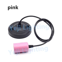 Многоцветный E27 ретродержатель лампы Комплект шнуров с 110 мм потолочная Роза Ресторан кофейню магазин украшения освещение, автомобильные аксессуары, розовый цвет