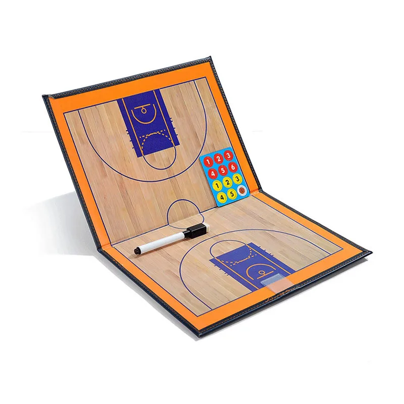Профессиональная баскетбольная тактическая схема для тренера двухсторонняя тренера буфер обмена сухой стирания w/маркер Баскетбол