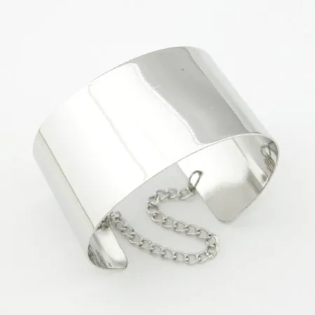 Модные панк браслеты манжеты для женщин Pulsera Золотой Серебряный наручный браслет