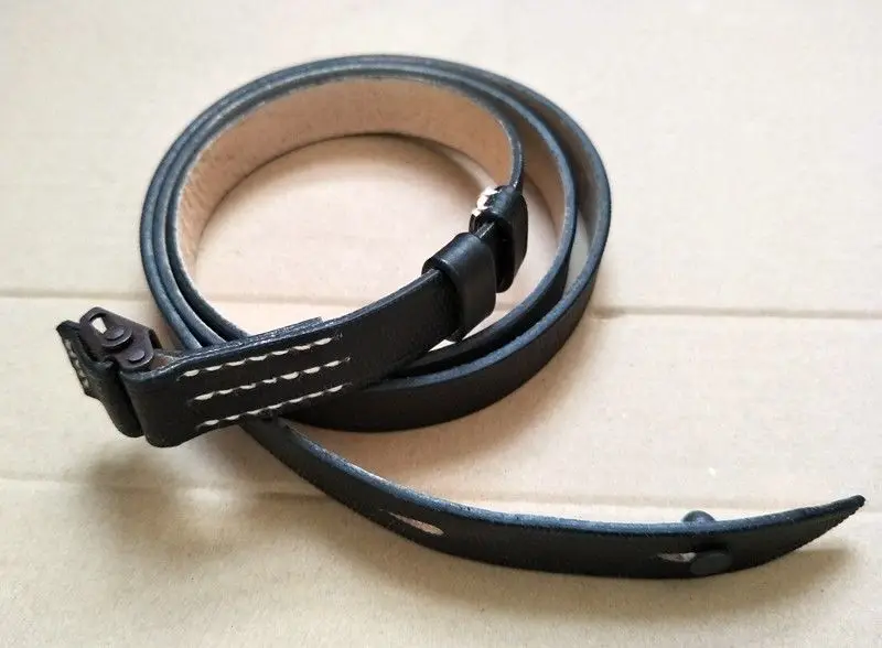 

WW2 GERMAN ARMY MP40 MP38 MACHINE GUN LEATHER SLING STRAP BLACK BRAND