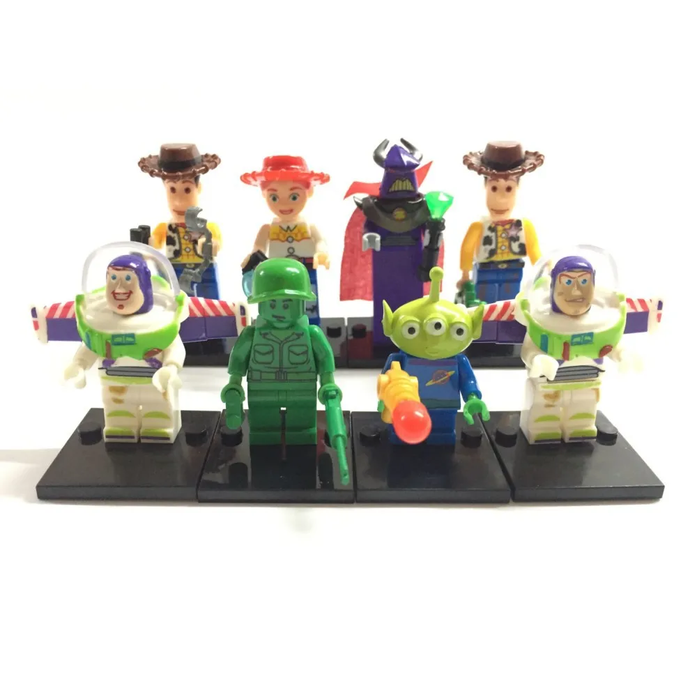 

Toy Story Woody Buzz Lightyear figure Building Blocks Bricks Assemble Small Toy Action Figure Same as SY172